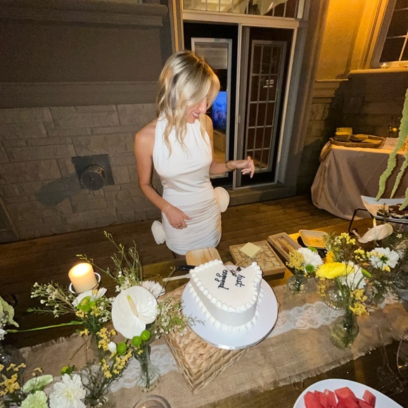 Magda Butrym Flower Appliqué Halter Dress - Picture 7 of 8